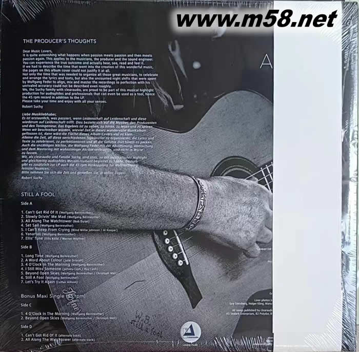 清澈 吉他手 STILL A FOOL 仍是傻瓜 雙黑膠 限量版專輯背面圖片