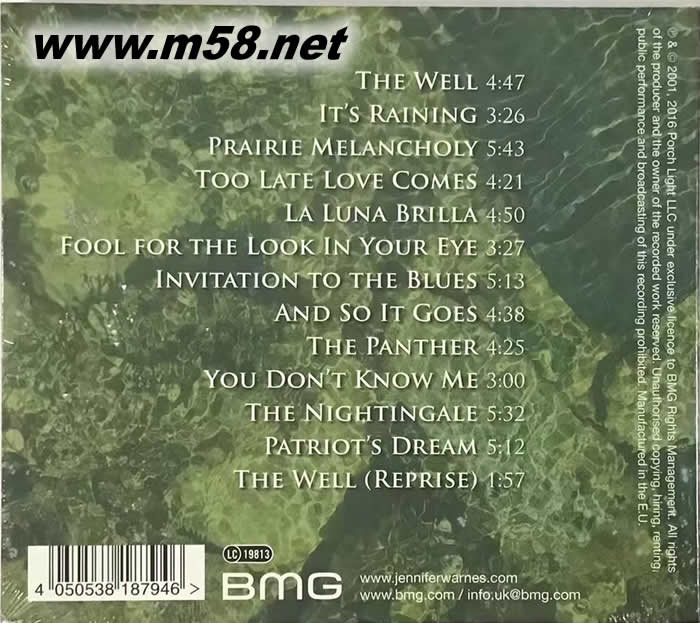 The Well專輯背面圖片