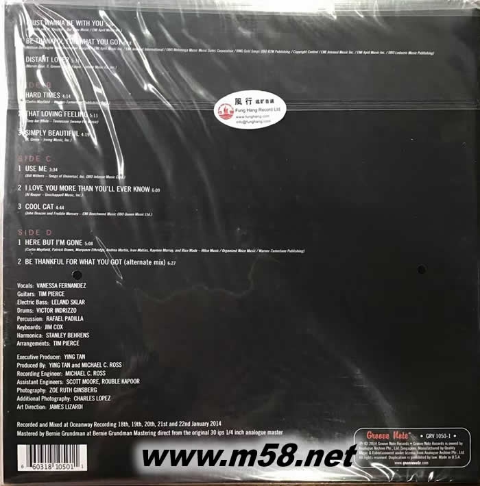 Use Me 180g 45RPM LP 雙黑膠專輯背面圖片