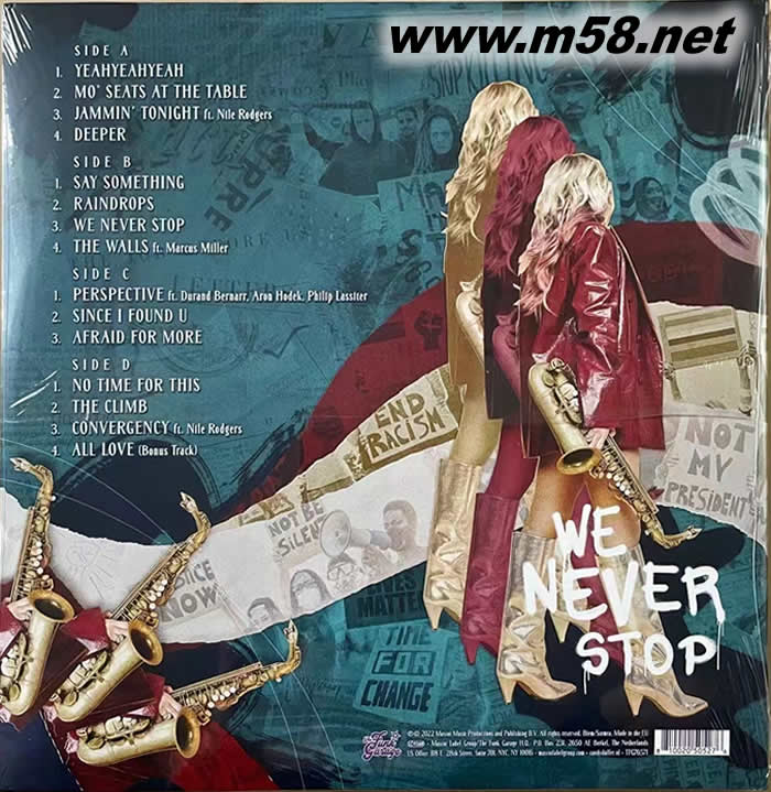 甘蒂 達芙 We Never Stop 我們從未停止 2LP紅膠專輯背面圖片