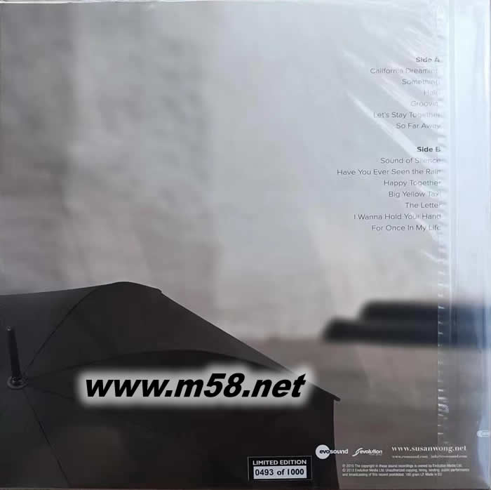 進(jìn)入我夢(mèng)境 STEP INTO MY DREAMS 黑膠 限量版專輯背面圖片