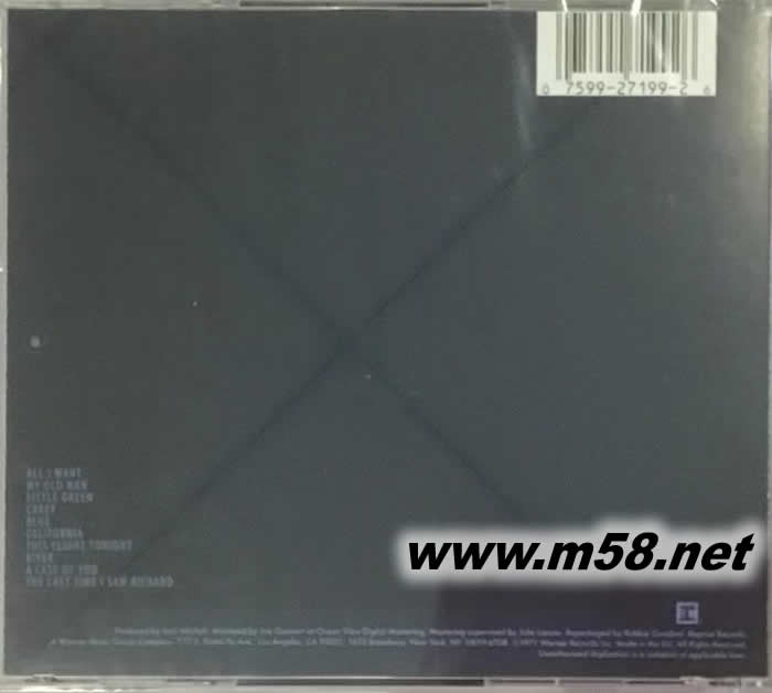 民謠詩人 BLUE CD專輯背面圖片