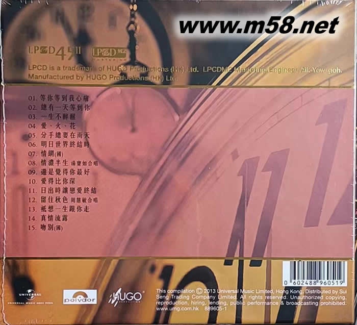 等你等到我心痛精選 (LPCD45 II)專輯背面圖片