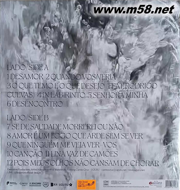 葡萄牙民謠 Camoes 法多的敘事詩 黑膠專輯背面圖片