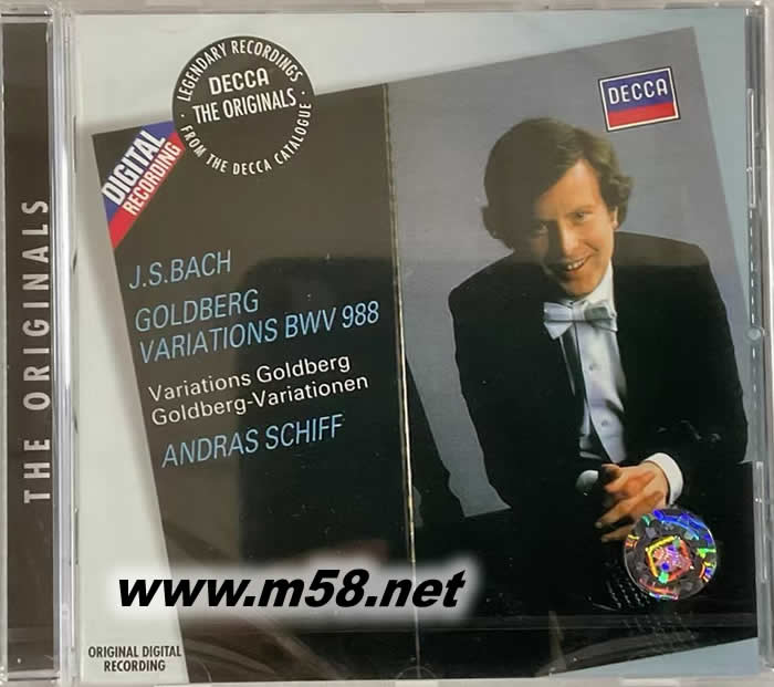 BACH 巴赫: GOLDBERG VARIATIONS BWV988 郭德堡變奏曲 大禾花版專輯正面圖片