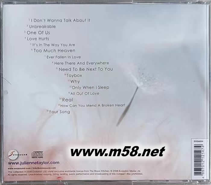 A Time For Love專輯背面圖片