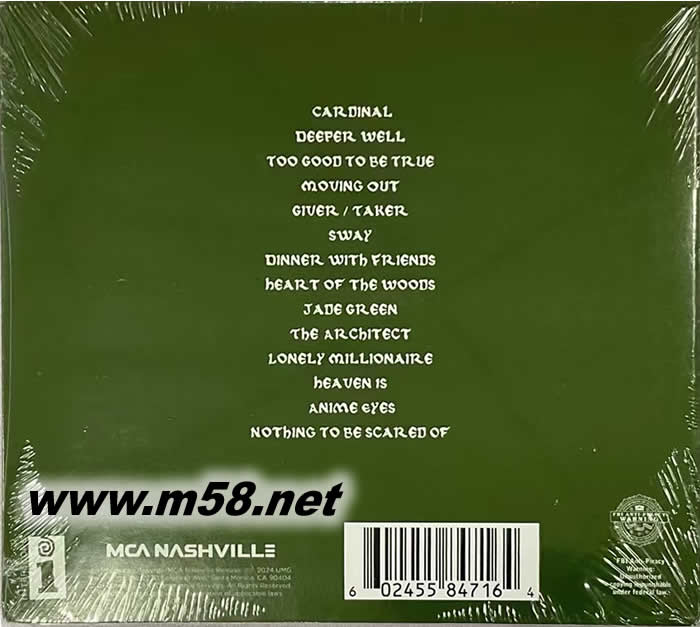 Deeper Well專輯背面圖片