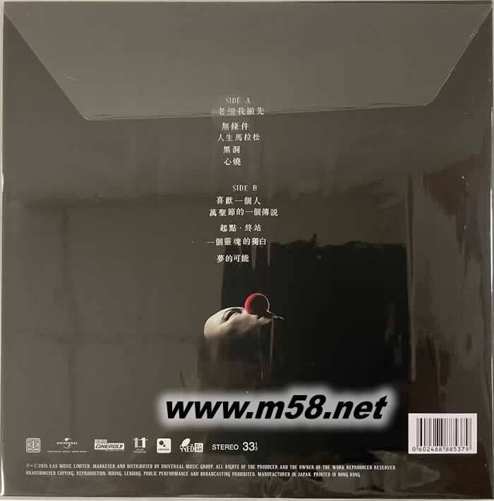 準備中 黑膠專輯背面圖片