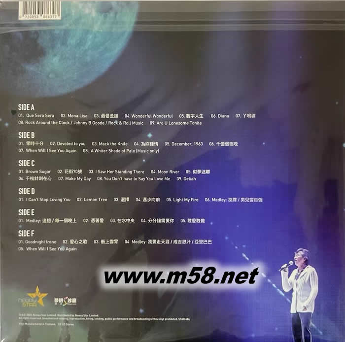 佐治地球轉 三彩膠套裝 DMM黑膠 限量版專輯背面圖片