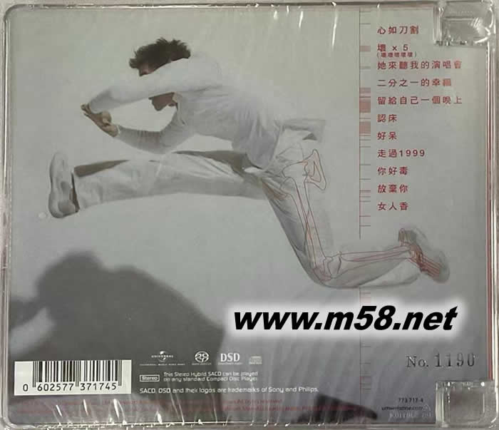 走過1999 SACD 限量版專輯背面圖片