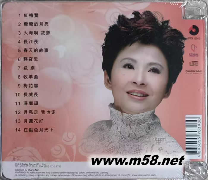 董文華-發(fā)燒女聲2專輯背面圖片