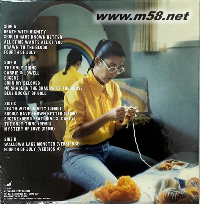 Carrie & Lowell 民謠詩(shī)人 雙黑膠(2025精裝版)專(zhuān)輯背面圖片