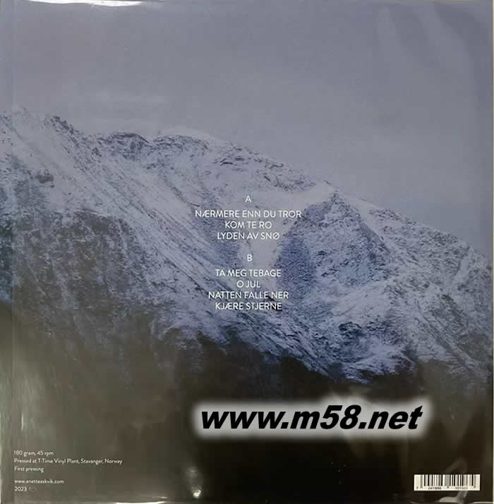 詩思 雪的聲音LYDEN AV SHO 挪威天后 45轉 黑膠 限量版專輯背面圖片