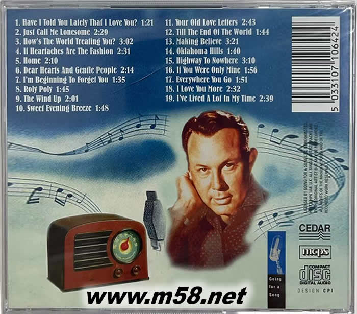 RADIO DAYS THE HITS OF JIM REEVES專輯背面圖片