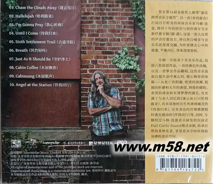 FULL CIRCLE 圓滿專輯背面圖片