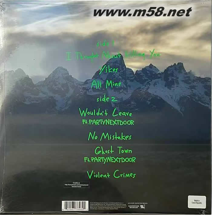 I HATE BEING BI-POLAR ITS AWESOME 我討厭雙相情感障礙,這太棒了 黑膠專輯背面圖片